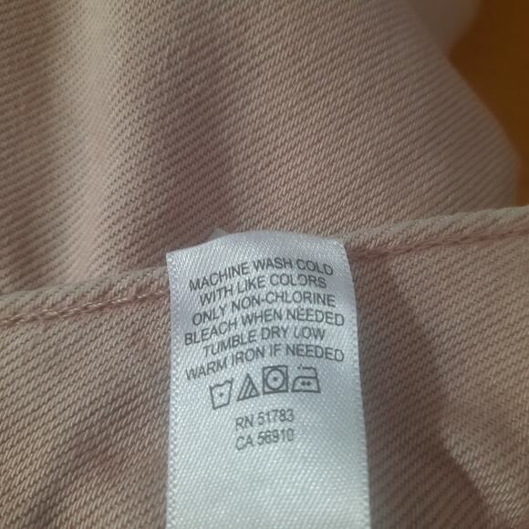 Edgely Womens Pink Mid Rise Boyfriend Straight Cargo Jeans Size 10 Short NWT - Picture 6 of 8